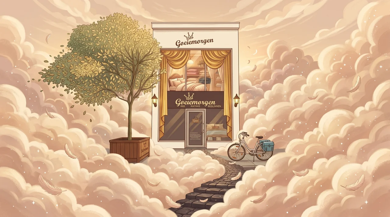 Illustratie van de Goeiemorgen winkel